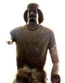 Metallic statue of a Parthian prince (thought to be Surena), AD 100, kept at The National Museum of Iran, Tehran.